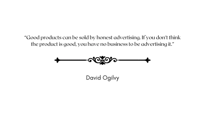 Marketing quote.